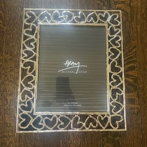 MICHAEL ARAM 8x10 silver heart frame